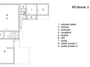 Prodej rodinného domu, Bzová, 165 m2
