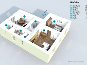 Prodej bytu 2+1, Brno, Heinrichova, 70 m2