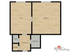 Prodej bytu 2+kk, Praha - Žižkov, Hartigova, 47 m2