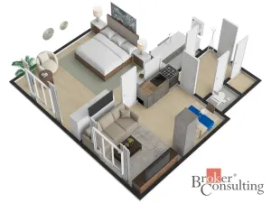 Prodej bytu 2+kk, Praha - Žižkov, Hartigova, 47 m2