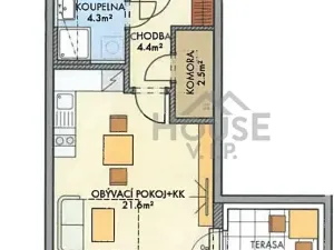 Pronájem bytu 1+kk, Praha - Ruzyně, Stočesova, 33 m2