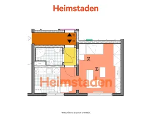 Pronájem bytu 1+kk, Karviná - Nové Město, Nedbalova, 40 m2