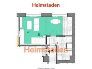 Pronájem bytu 1+kk, Karviná - Nové Město, Závodní, 29 m2