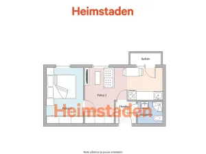 Pronájem bytu 2+kk, Havířov - Šumbark, Klimšova, 37 m2