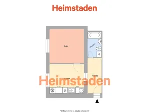 Pronájem bytu 2+kk, Ostrava - Poruba, 17. listopadu, 38 m2