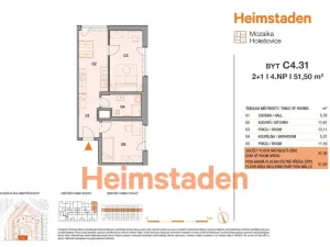 Pronájem bytu 2+1, Praha - Holešovice, Vrbenského, 47 m2