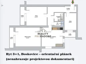 Prodej bytu 3+1, Boskovice, Dr. Svěráka, 91 m2