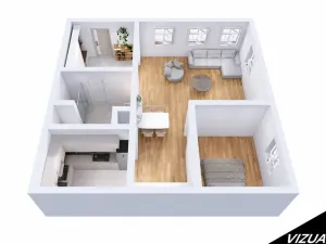 Pronájem bytu 2+kk, Šternberk, ČSA, 60 m2