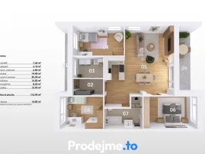 Prodej rodinného domu, Hevlín, 113 m2