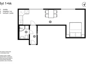 Prodej bytu 1+kk, Praha - Krč, Antala Staška, 35 m2