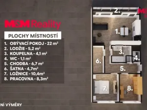 Prodej bytu 3+kk, Slaný, Otakara Jaroše, 60 m2