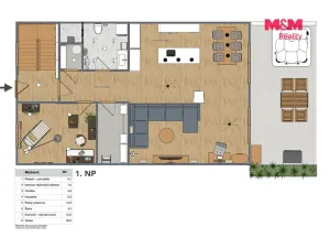 Prodej bytu 4+kk, Úvaly, Smrková, 142 m2
