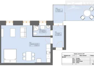 Pronájem bytu 1+kk, České Budějovice - České Budějovice 3, Rudolfovská tř., 42 m2