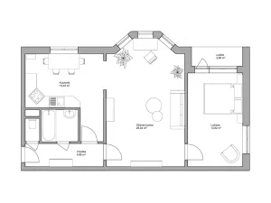 Prodej bytu 2+1, Dobřejovice, Sportovní, 64 m2