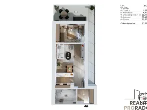 Prodej pozemku pro bydlení, Olomouc - Nemilany, 1172 m2