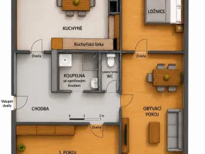 Prodej bytu 3+1, Varnsdorf, 70 m2