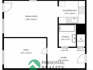 Prodej bytu 2+kk, Praha - Kobylisy, Taussigova, 45 m2
