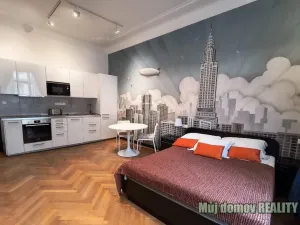 Pronájem bytu 1+kk, Praha - Nové Město, Hálkova, 31 m2