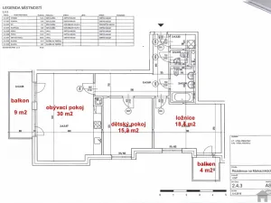 Pronájem bytu 3+kk, Praha - Košíře, Česká, 90 m2