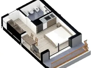 Prodej bytu 1+kk, Golem, Albánie, 32 m2