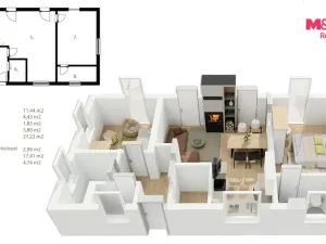 Prodej rodinného domu, Červená Voda, 76 m2