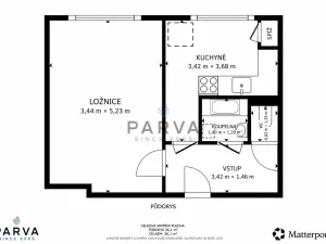 Prodej bytu 1+1, Kladno - Kročehlavy, Dánská, 35 m2