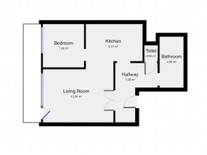 Pronájem bytu 2+kk, Praha - Bohnice, Štětínská, 40 m2