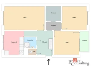 Prodej bytu 3+1, Plzeň - Severní Předměstí, Brněnská, 72 m2