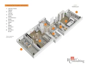 Prodej bytu 2+1, Praha - Podolí, Na dolinách, 54 m2