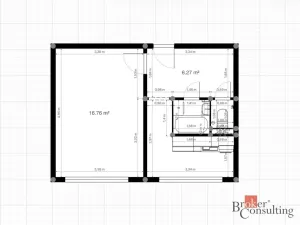 Prodej bytu 1+1, Chodov, Hlavní, 37 m2