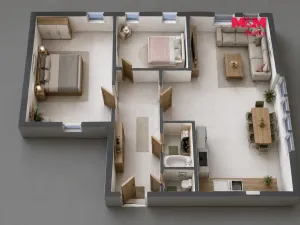 Pronájem bytu 3+kk, Hostovlice, 75 m2