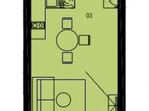 Pronájem bytu 1+kk, Hradec Králové - Nový Hradec Králové, Jana Masaryka, 32 m2