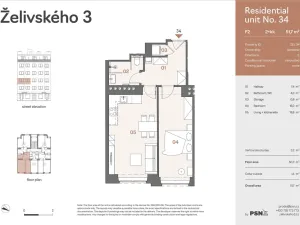 Prodej bytu 2+kk, Praha, Jana Želivského, 47 m2