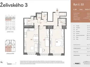 Prodej bytu 3+kk, Praha, Jana Želivského, 77 m2