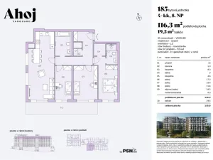 Prodej bytu 4+kk, Praha, Československého exilu, 110 m2