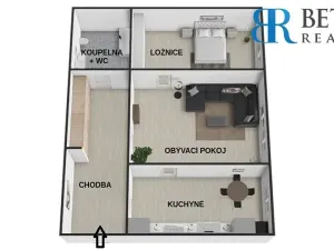 Prodej bytu 2+1, Přerov, Fügnerova, 60 m2