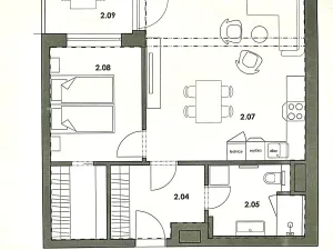 Pronájem bytu 2+kk, České Budějovice - České Budějovice 6, Jeronýmova, 55 m2