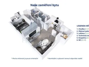 Pronájem bytu 2+kk, Havlíčkova Borová, Drahotín, 56 m2