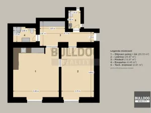 Pronájem bytu 2+kk, Praha - Vinohrady, Orlická, 71 m2