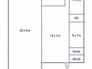 Pronájem obchodního prostoru, Litovel, Vítězná, 248 m2