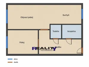 Pronájem bytu 2+kk, Podbořany, 55 m2