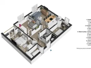 Prodej bytu 3+1, Praha - Chodov, Valentova, 63 m2