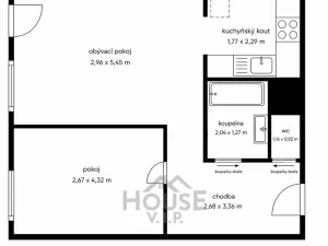 Prodej bytu 2+kk, Praha - Kobylisy, Taussigova, 45 m2