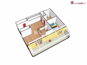 Pronájem bytu 2+kk, Praha - Vinohrady, Nad olšinami, 42 m2