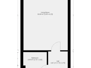 Pronájem bytu 1+kk, Praha - Čakovice, Danielova, 32 m2