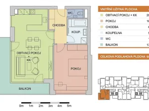 Pronájem bytu 2+kk, Olomouc - Řepčín, Aloise Rašína, 60 m2