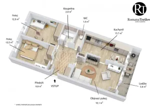 Prodej bytu 3+1, Rakovník - Rakovník II, Fojtíkova, 70 m2