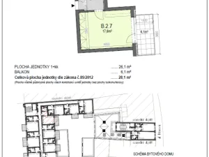 Pronájem bytu 1+kk, Brno, Křenová, 28 m2