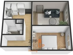 Pronájem bytu 2+kk, Praha - Stodůlky, Bašteckého, 46 m2
