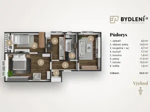 Prodej bytu 3+1, Teplice, Boženy Němcové, 69 m2